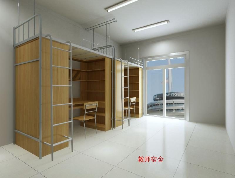 甘肃素床和带柜床对比